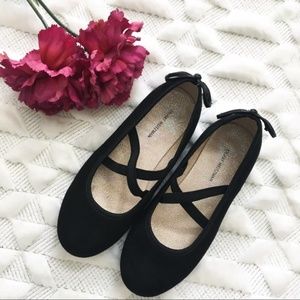 Stuart Weitzman Black Fannie Bolshoi Flats